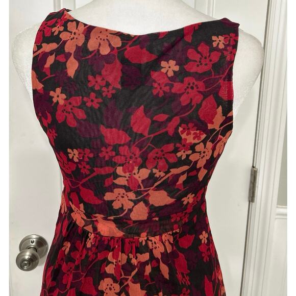 Vintage Y2K New York & Company Sheer Floral Whimsigoth Babydoll Blouse XS - Picture 6 of 8